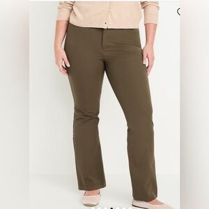 Old Navy Career Business Casual High-Rise Pixie Flare Pants Secret-Smooth Pocket